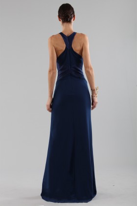 Blue dress with structured top - Halston - Sale Drexcode - 2