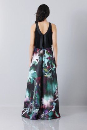 Crop top and floral printed skirt dress  - Theia - Rent Drexcode - 2