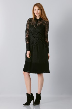 Lace dress with sleeves - Rochas - Rent Drexcode - 1