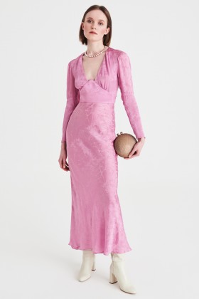 Empire style dress in silk jacquard - Nervi - Sale Drexcode - 1