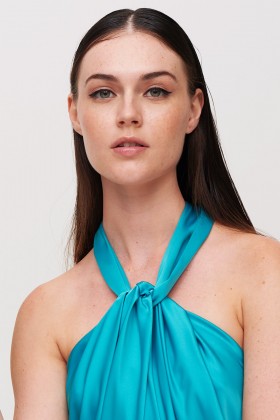 Turquoise knot dress - Juliet Noor - Sale Drexcode - 2