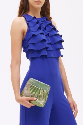 Blue jumpsuit with ruffles - Kathy Heyndels - Sale Drexcode - 2