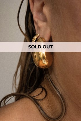 Golden drop earrings - Luv Aj - Sale Drexcode - 1