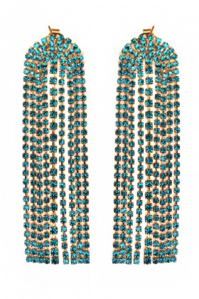 Turquoise dangle earrings - Marina Fossati - Rent Drexcode - 1