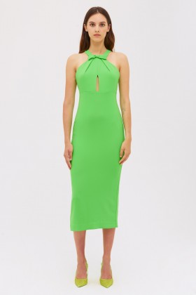 Fluorescent green sheath dress - ML - Monique Lhuillier - Sale Drexcode - 1