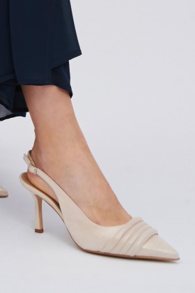 Beige leather slingbacks - MSUP - Sale Drexcode - 1