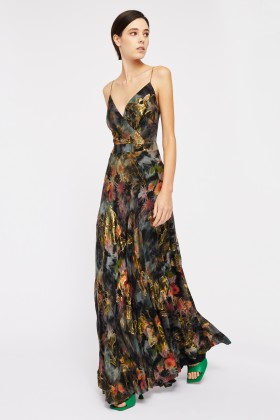 Metallic floral dress - Nicole Miller - Rent Drexcode - 1