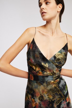 Metallic floral dress - Nicole Miller - Rent Drexcode - 2