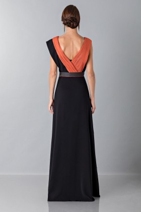 Long dress with central silk insert - Vionnet - Sale Drexcode - 2