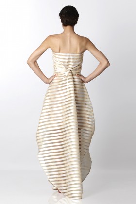 Golden stripes long dress - Vionnet - Rent Drexcode - 2