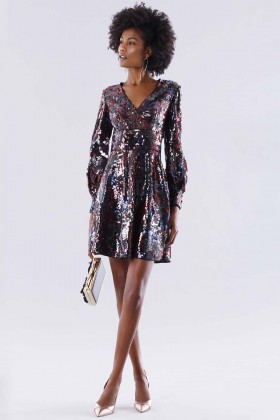 Dress in multicolored sequins - Paule Ka - Sale Drexcode - 1