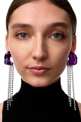 Georgia Crystal earrings - Sterling King - Sale Drexcode - 2