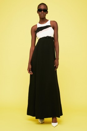 Embroidered crepe and organza dress  - Giambattista Valli - Rent Drexcode - 1
