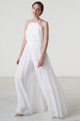 Jumpsuit with American neckline - Theia - Rent Drexcode - 1