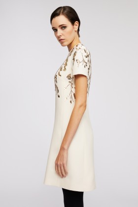 Abito corto con applicazioni floreali - Valentino - Sale Drexcode - 2