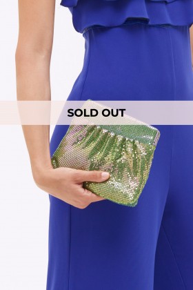 Green knit clutch - The Goal Digger - Sale Drexcode - 2