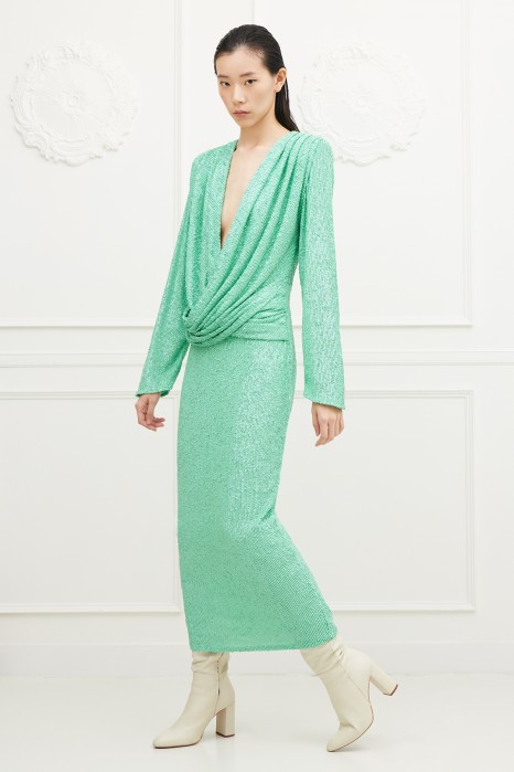 Long sequined dress