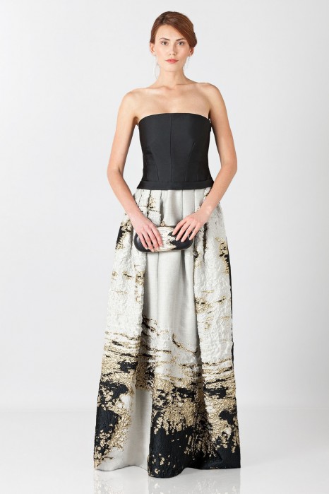 Abito bustier lungo new arrivals