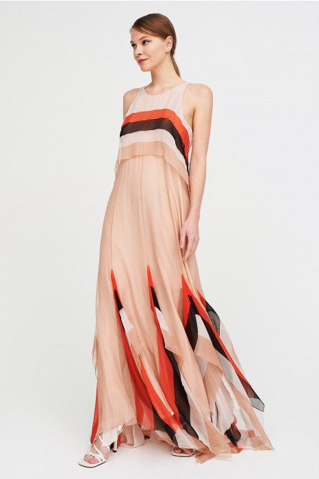 Abito Usato Blumarine Striped floor length dress