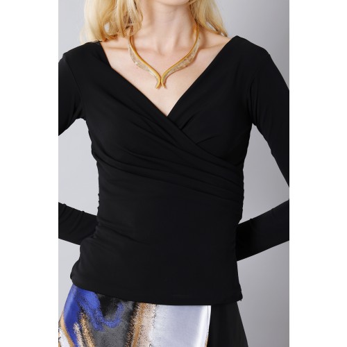 Noleggio Abbigliamento Firmato - Long sleeve black shirt - Vionnet - Drexcode -2