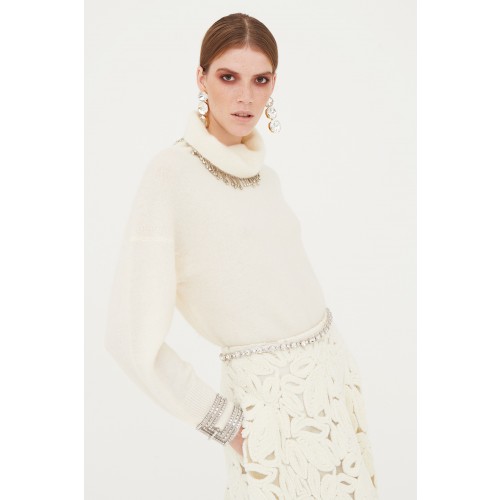 Noleggio Abbigliamento Firmato - White suit with paisley skirt and sweater - Paule Ka - Drexcode -9