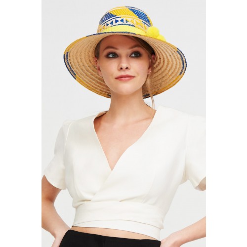 Noleggio Abbigliamento Firmato - Cappello Colombiano giallo e blu - Apaya - Drexcode -2
