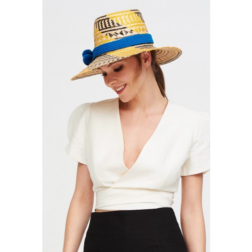 Noleggio Abbigliamento Firmato - Cappello Colombiano giallo e marrone - Apaya - Drexcode -2