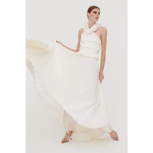 Noleggio Abbigliamento Firmato - Long white dress with ruffles - Antonio Berardi - Drexcode -9