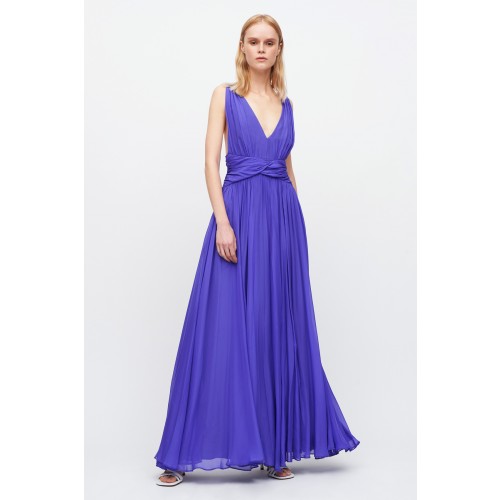 Noleggio Abbigliamento Firmato - Long blue dress with uncovered back - Amur - Drexcode -3