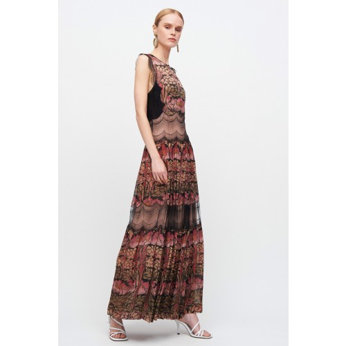 Noleggio Abbigliamento Firmato - Silk and lace chiffon dress - Alberta Ferretti - Drexcode -4