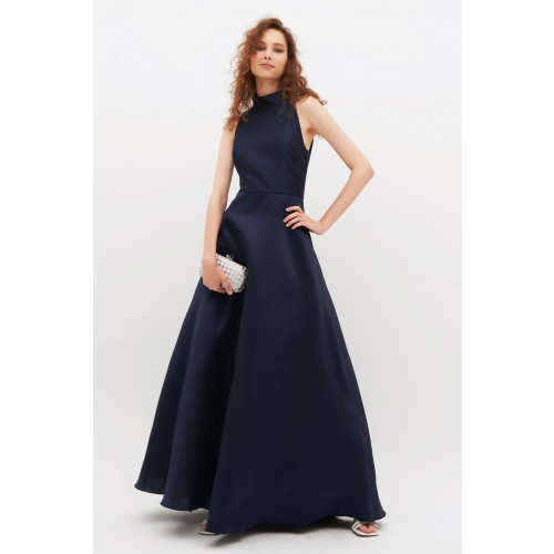 Noleggio Abbigliamento Firmato - Blue dress with a back teardrop neckline - ML - Monique Lhuillier - Drexcode -1