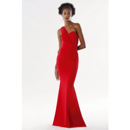 Noleggio Abbigliamento Firmato - Red one-shoulder mermaid dress - Rhea Costa - Drexcode -8
