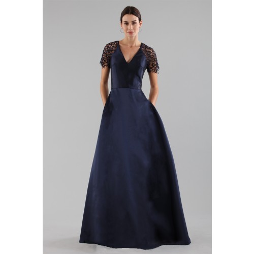 Noleggio Abbigliamento Firmato - Blue dress with a back teardrop neckline - ML - Monique Lhuillier - Drexcode -4