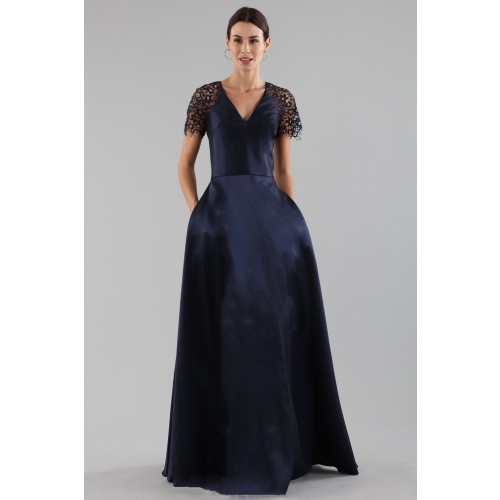 Noleggio Abbigliamento Firmato - Blue dress with a back teardrop neckline - ML - Monique Lhuillier - Drexcode -5