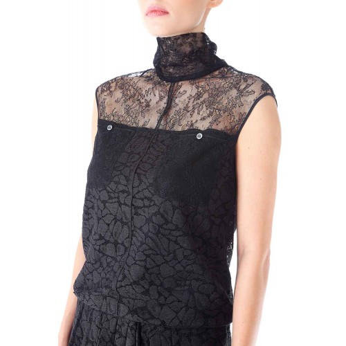Vendita Abbigliamento Usato FIrmato - Lace dress with turtleneck - Nina Ricci - Drexcode -4