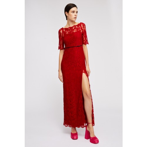 Noleggio Abbigliamento Firmato - Abito in pizzo rosso - Gucci - Drexcode -1