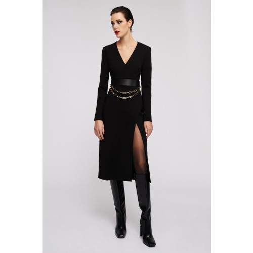 Noleggio Abbigliamento Firmato - Tubino nero con spacco - Gucci - Drexcode -1