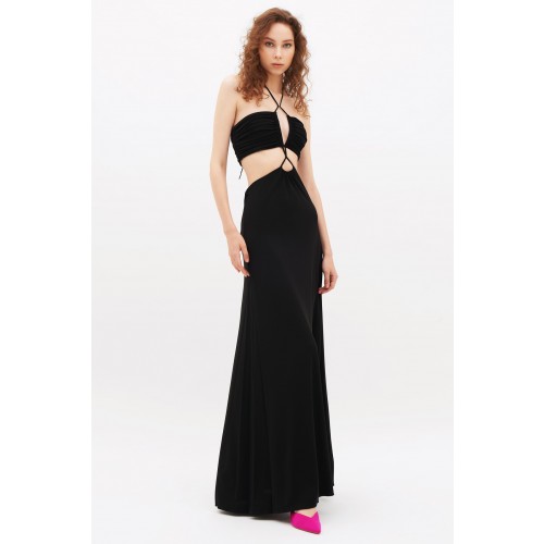 Noleggio Abbigliamento Firmato - Abito cutout nero - Halston - Drexcode -1