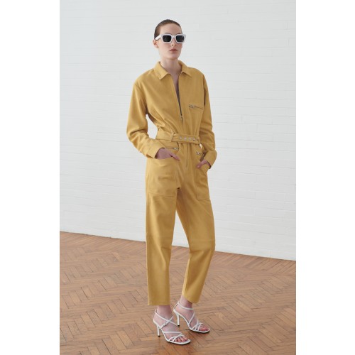 Noleggio Abbigliamento Firmato - Jumpsuit gialla in suede - IRO - Drexcode -1