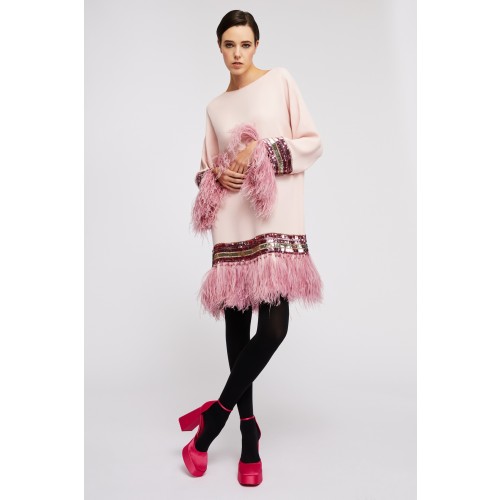 Noleggio Abbigliamento Firmato - Abito corto con piume - Valentino - Drexcode -1