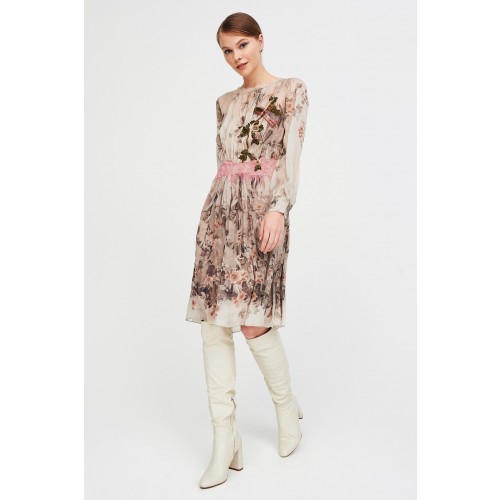 Noleggio Abbigliamento Firmato - Silk chiffon dress with floral pattern - Alberta Ferretti - Drexcode -4