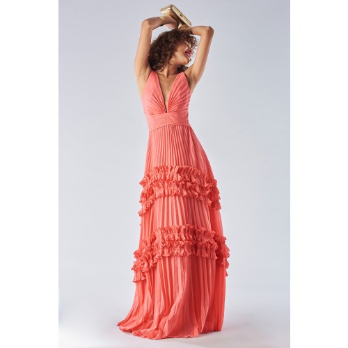Noleggio Abbigliamento Firmato - Strawberry dress with ruffles - Halston - Drexcode -4