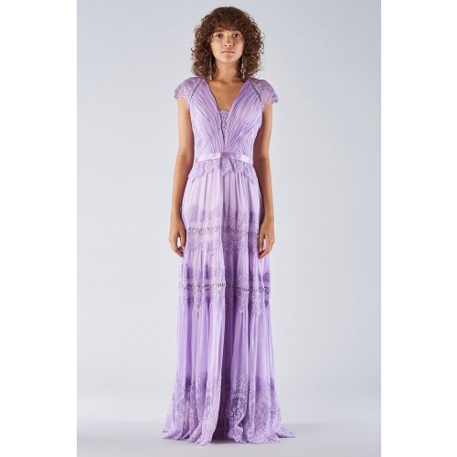 Noleggio Abbigliamento Firmato - Lavender dress with lace applications - Catherine Deane - Drexcode -2