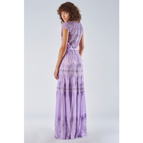 Noleggio Abbigliamento Firmato - Lavender dress with lace applications - Catherine Deane - Drexcode -5