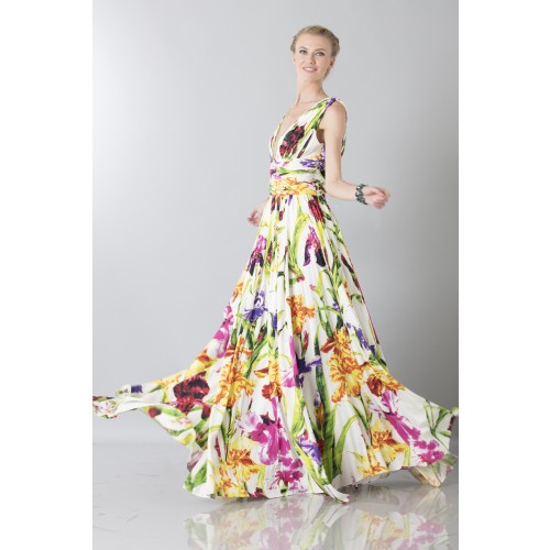 Vendita Abbigliamento Usato FIrmato - V-neck floral dress - Ports 1961 - Drexcode -3