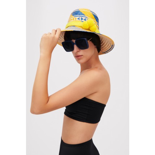 Noleggio Abbigliamento Firmato - Cappello Colombiano giallo e blu - Apaya - Drexcode -1