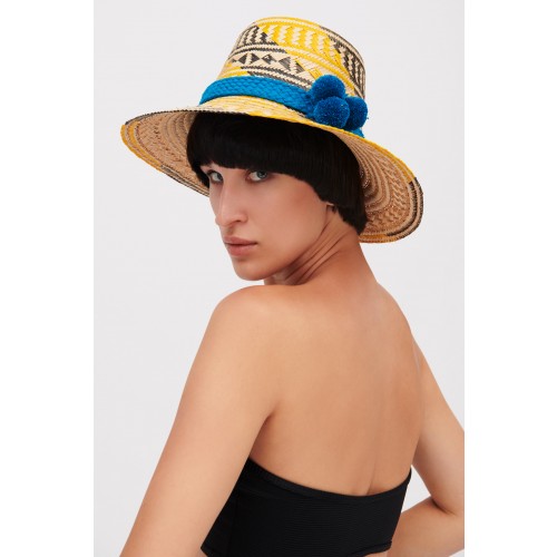 Noleggio Abbigliamento Firmato - Cappello Colombiano giallo e marrone - Apaya - Drexcode -1
