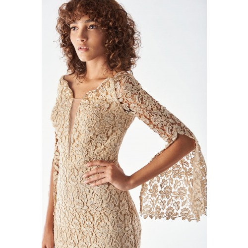 Noleggio Abbigliamento Firmato - Lace sheath dress with bell sleeves - Forever Unique - Drexcode -6