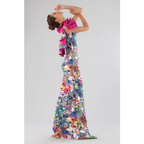 Noleggio Abbigliamento Firmato - Printed dress with bare back - Chiara Boni - Drexcode -4
