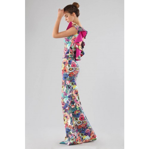 Noleggio Abbigliamento Firmato - Printed dress with bare back - Chiara Boni - Drexcode -7